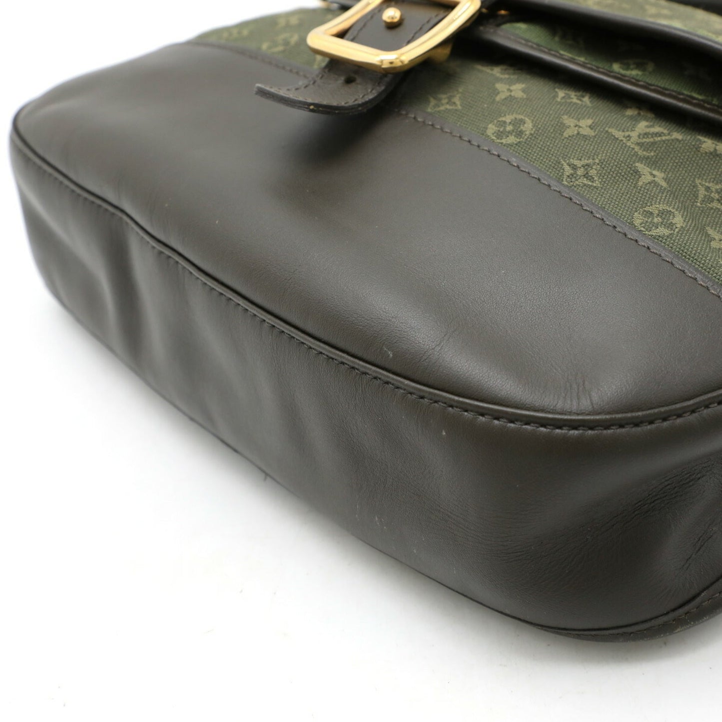 Louis Vuitton Green Tst Khaki Canvas Leather Shoulder Bag