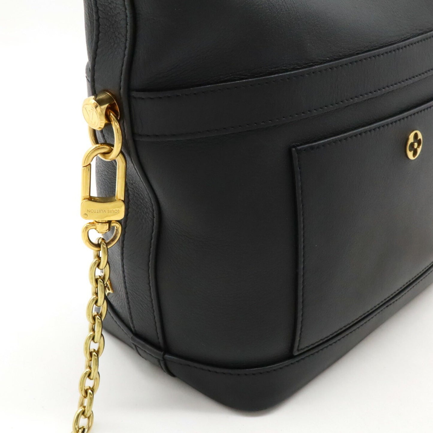 Louis Vuitton Black Noir Leather Shoulder Bag