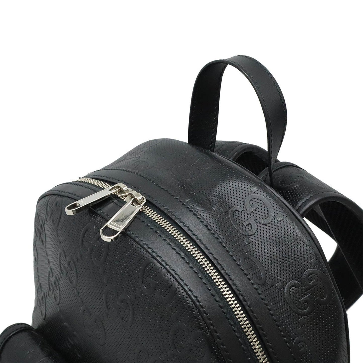 Gucci Black Leather Backpack