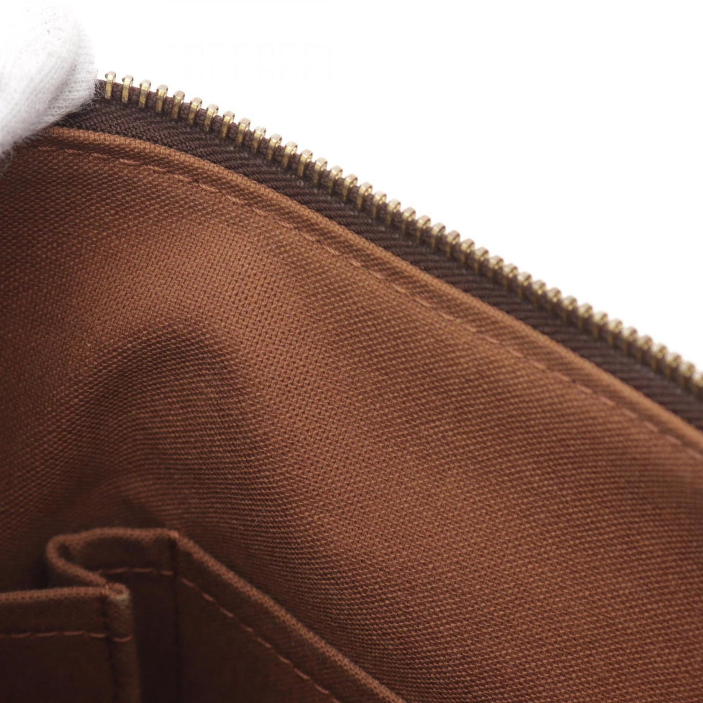 Louis Vuitton Brown Monogram Coated Canvas Leather Shoulder Bag
