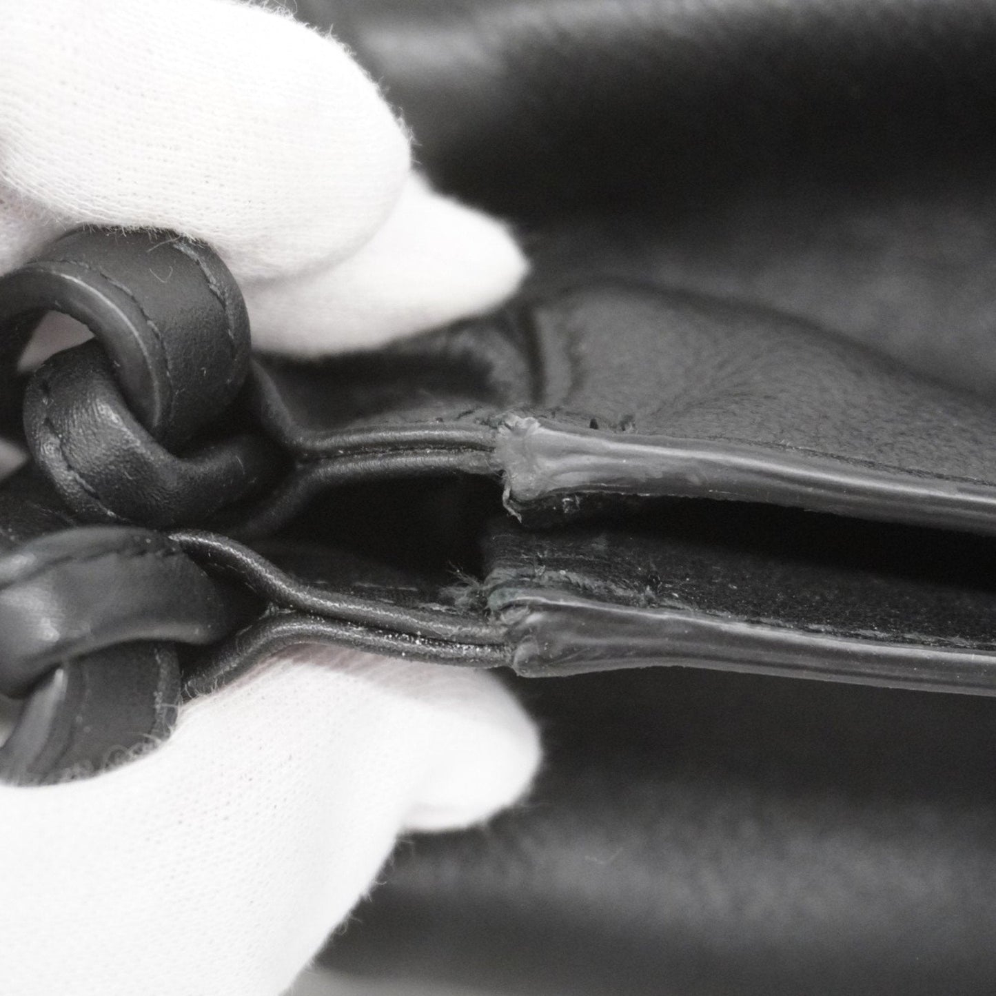 Gucci Black Leather Tote Bag