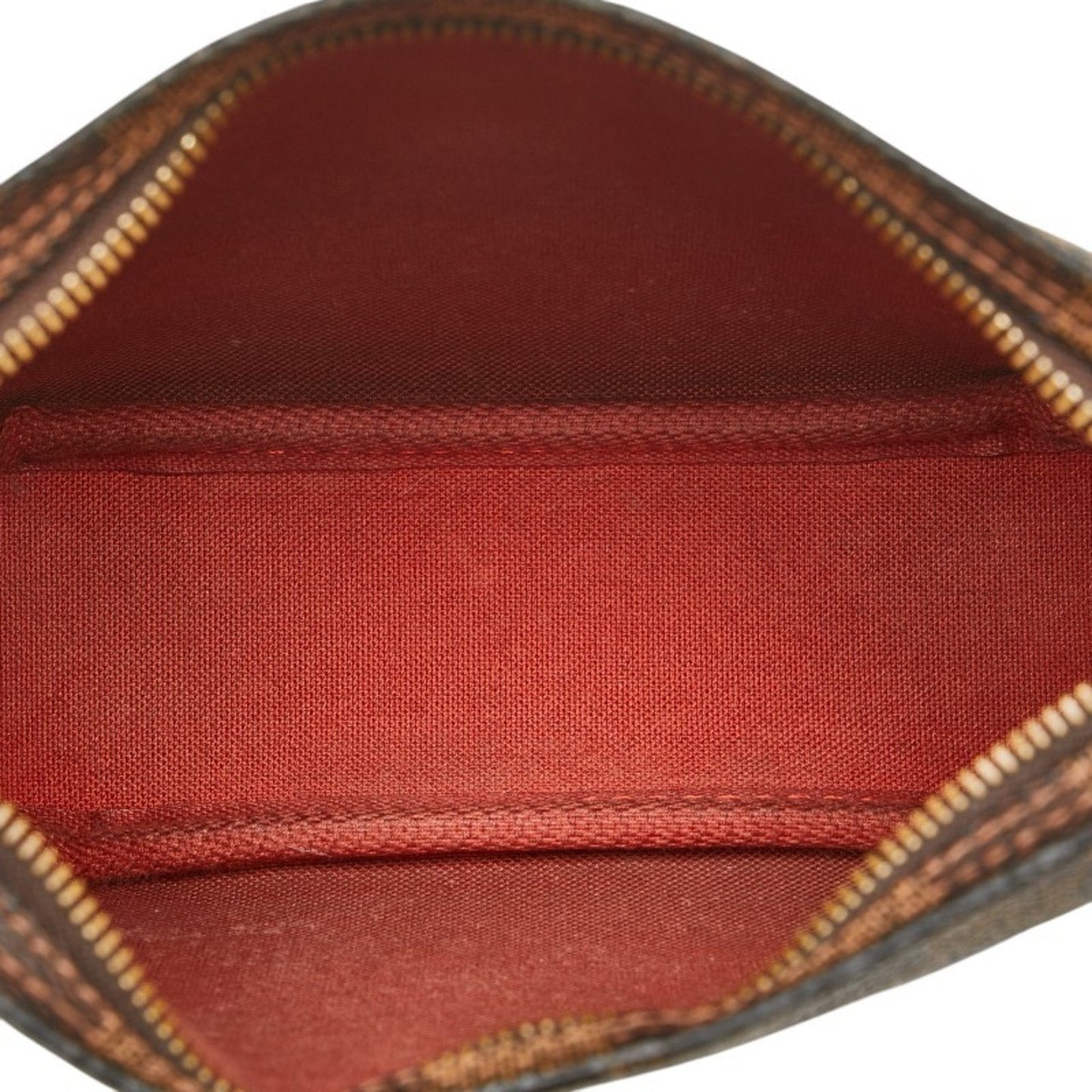 Louis Vuitton Brown Pvc Leather Pouch Shoulder Bag