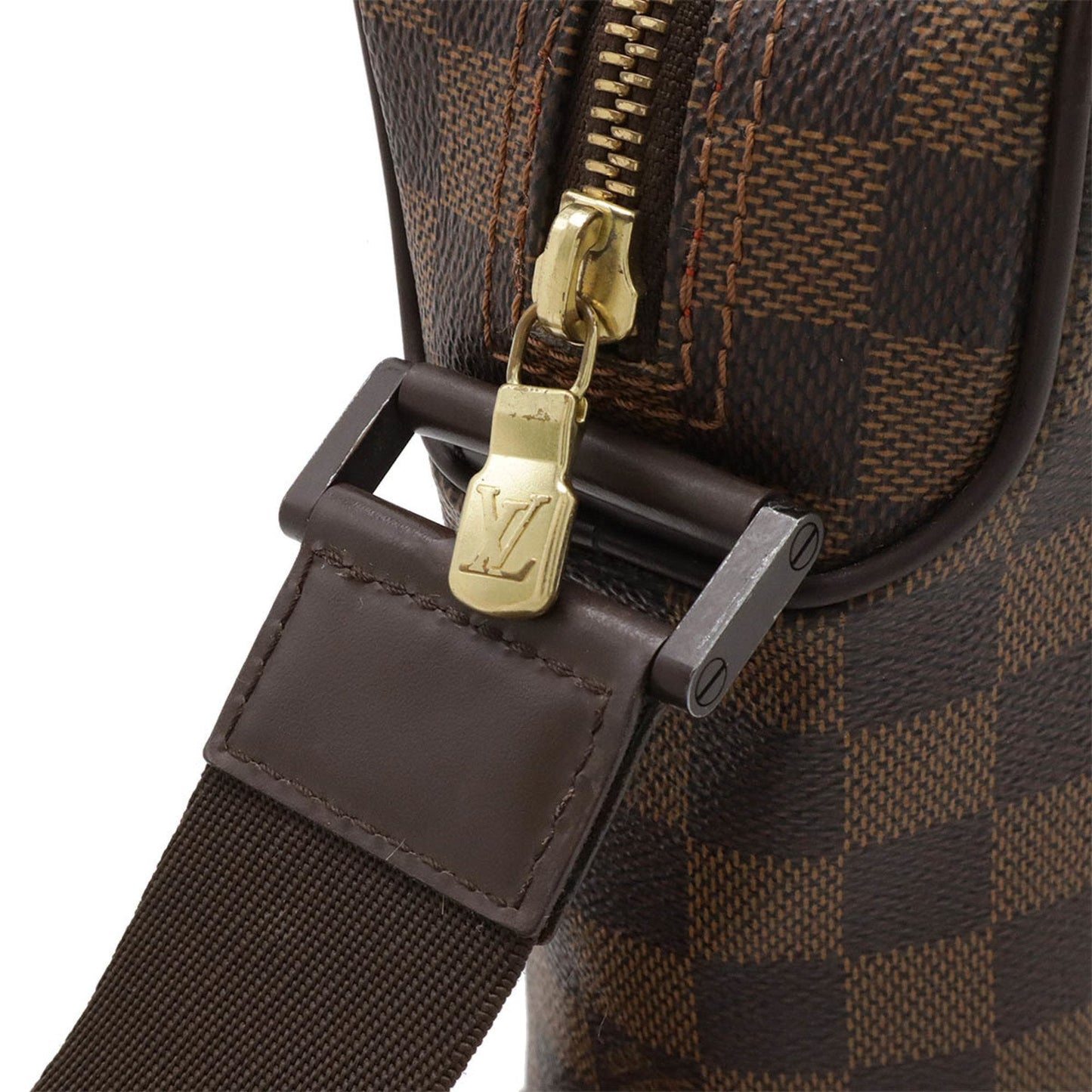 Louis Vuitton Brown Pvc Pochette Shoulder Bag