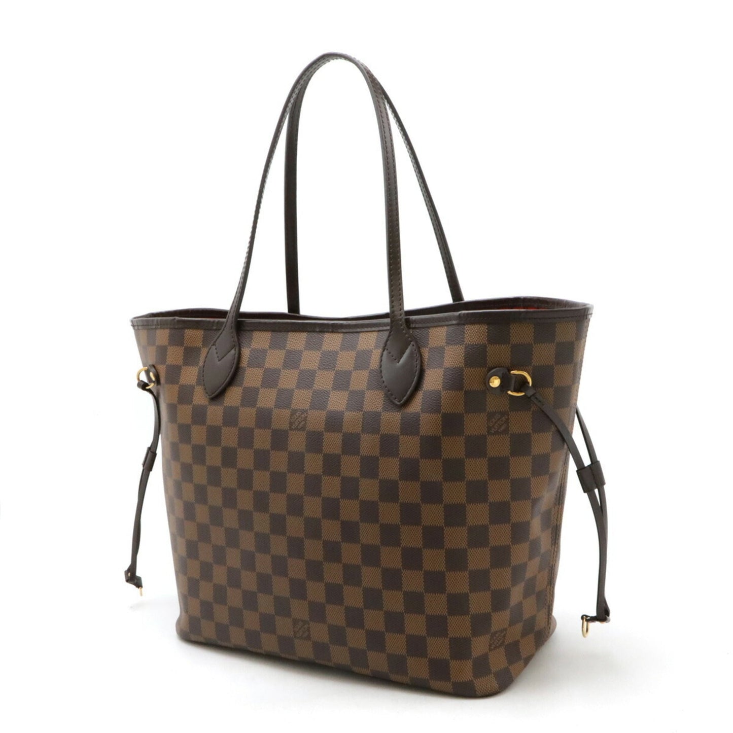Louis Vuitton Brown Damier Canvas Pvc Pouch Shoulder Bag Tote Bag