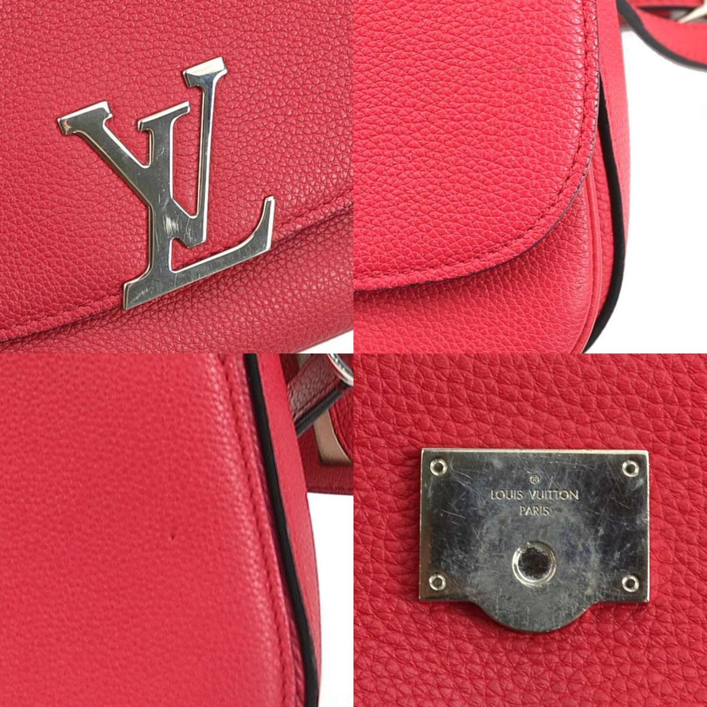 Louis Vuitton Pink Leather Shoulder Bag