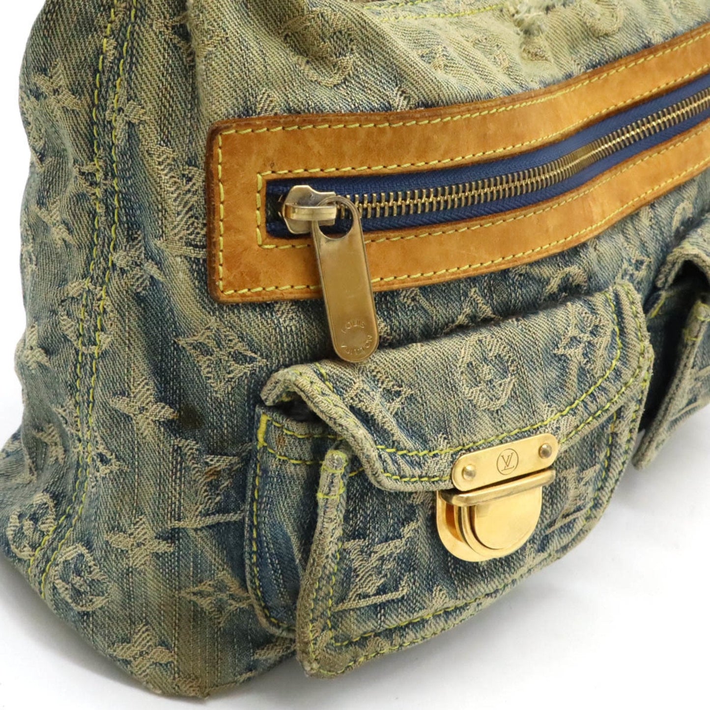 Louis Vuitton Blue Monogram Denim Shoulder Bag