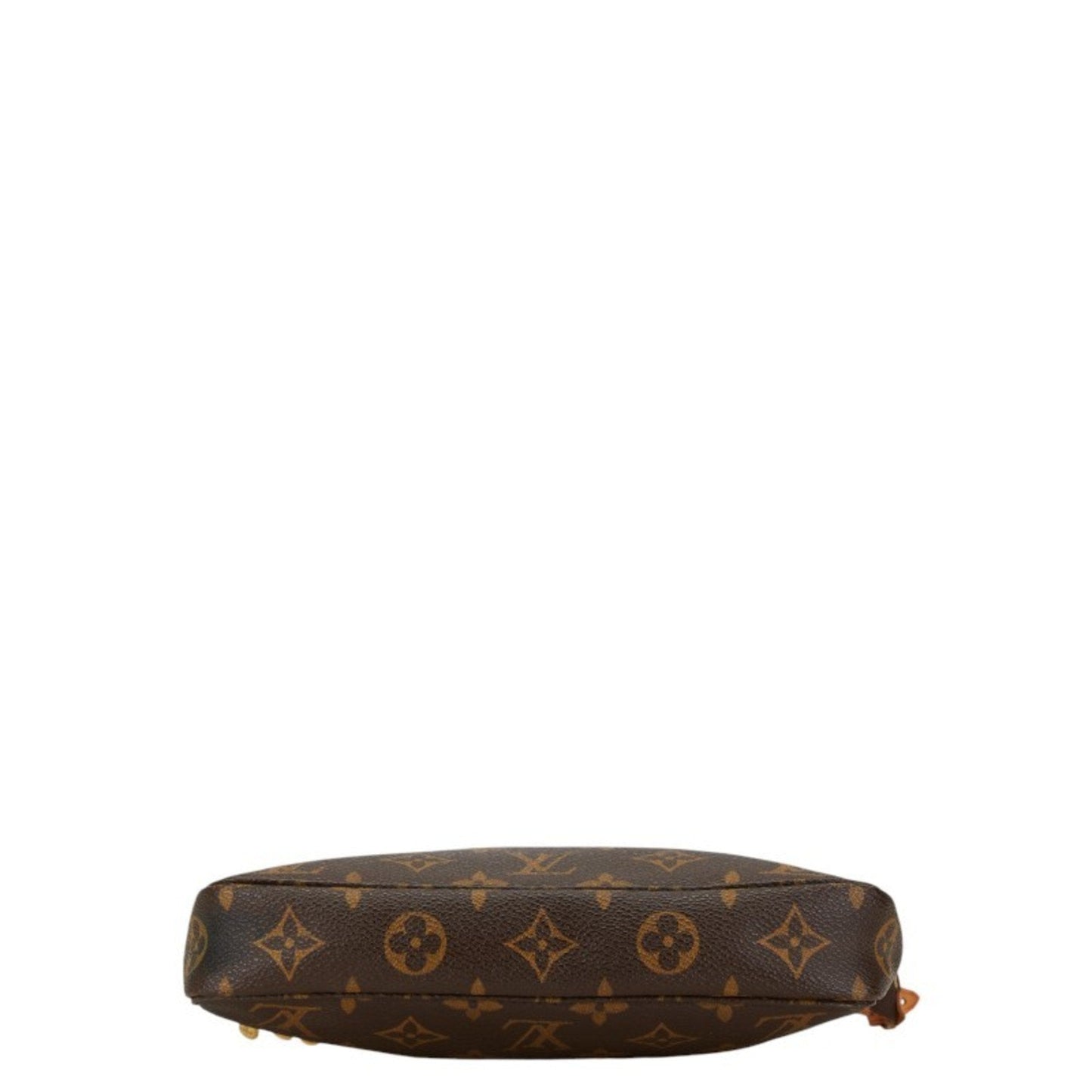 Louis Vuitton Brown Pvc Leather Pochette Pouch Shoulder Bag