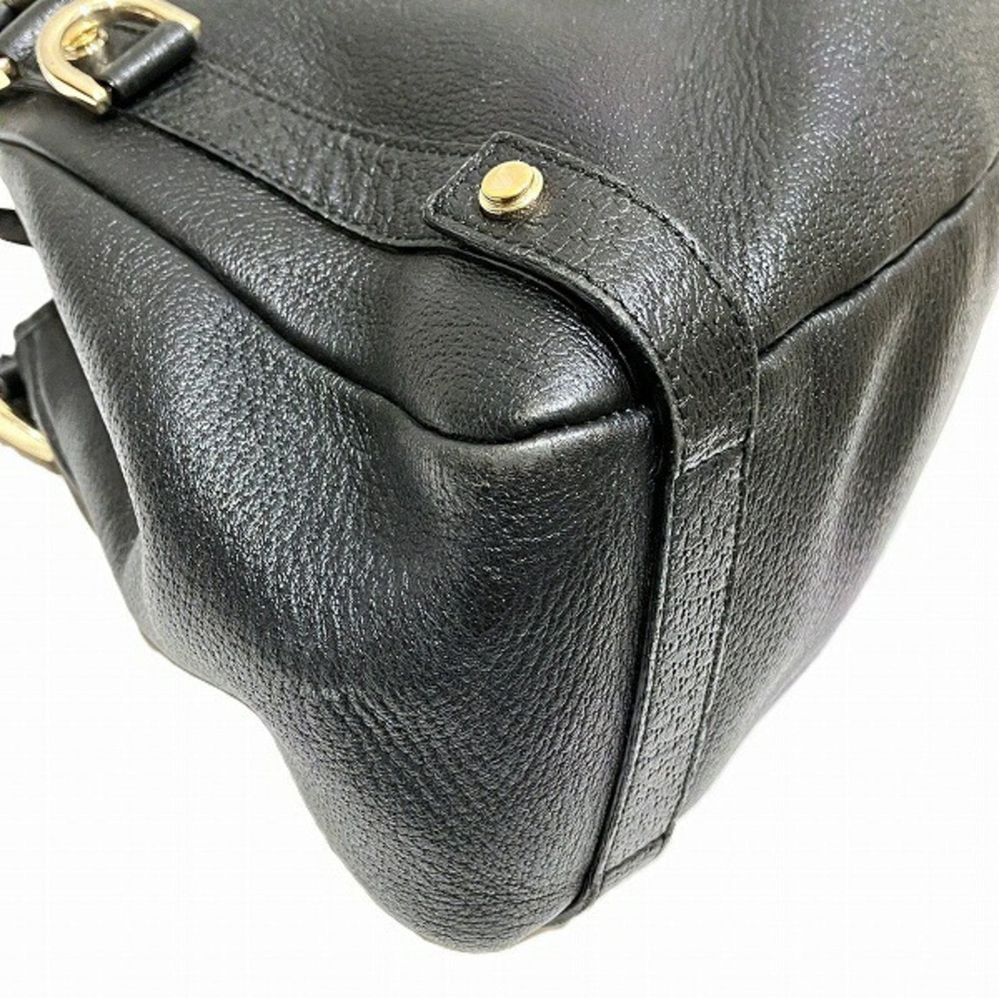 Gucci Black Leather Tote Bag