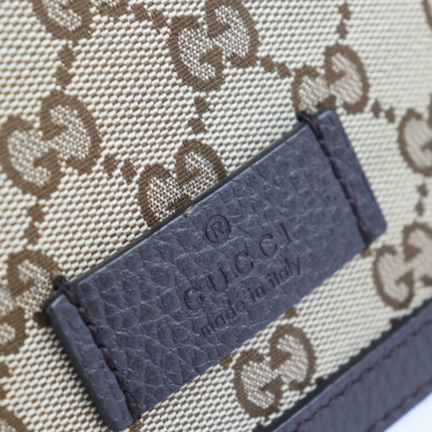 Gucci Beige Brown Gg Canvas Leather Handbag Messenger Bag Shoulder Bag Tote Bag