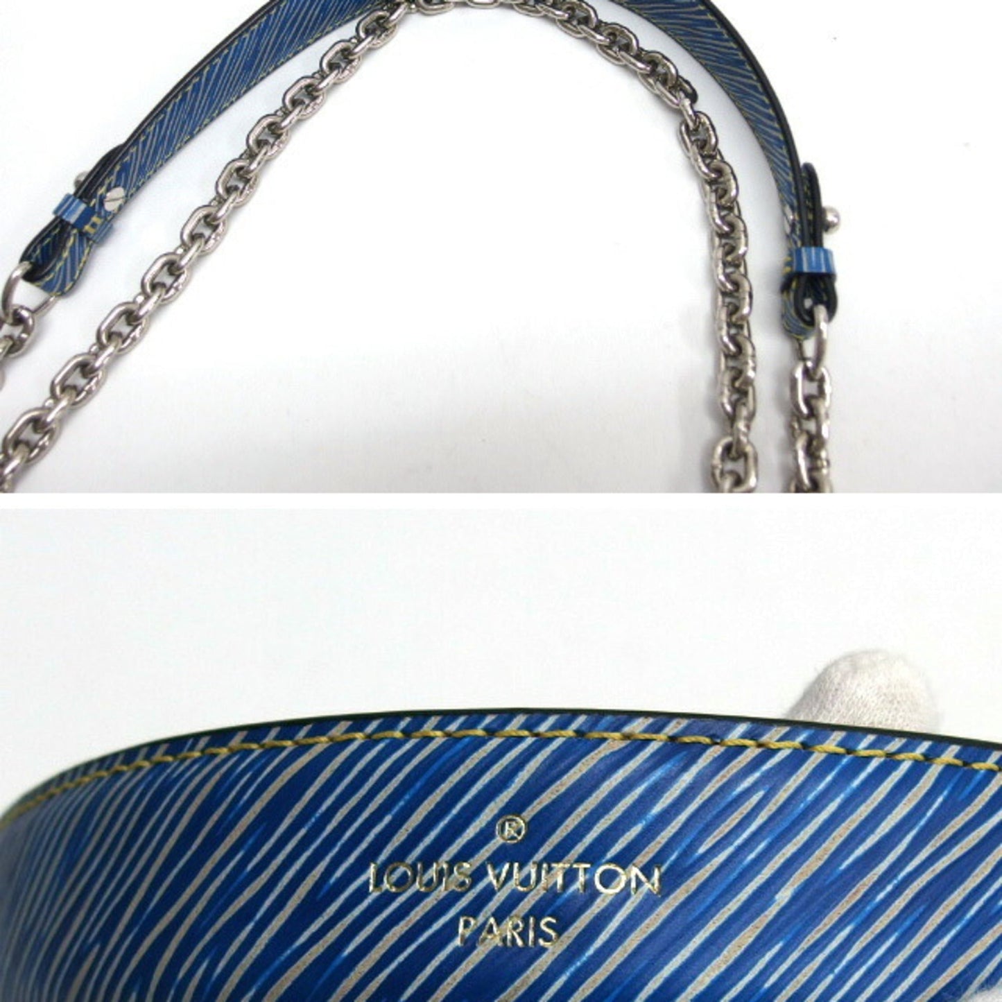 Louis Vuitton Blue Denim Shoulder Bag