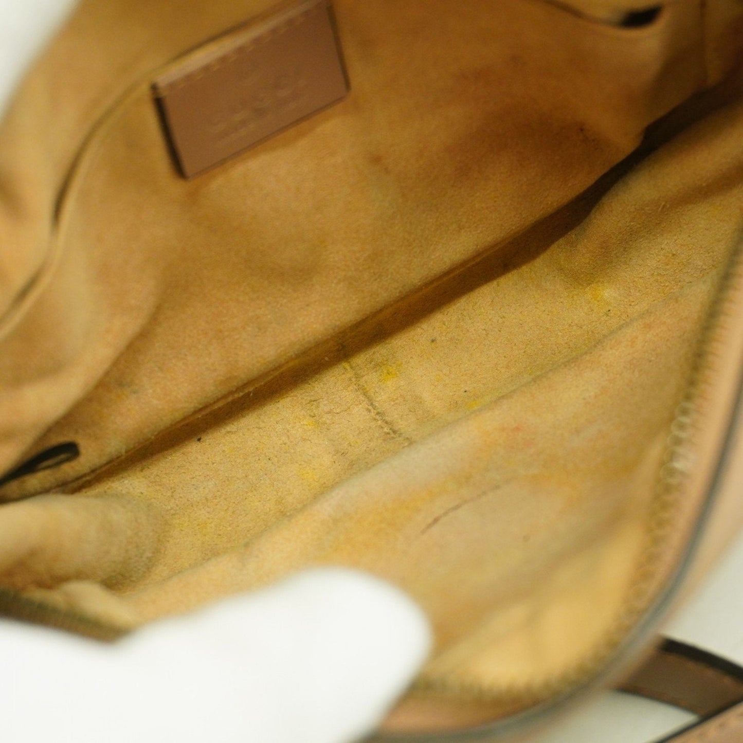Gucci Light Brown Leather Shoulder Bag