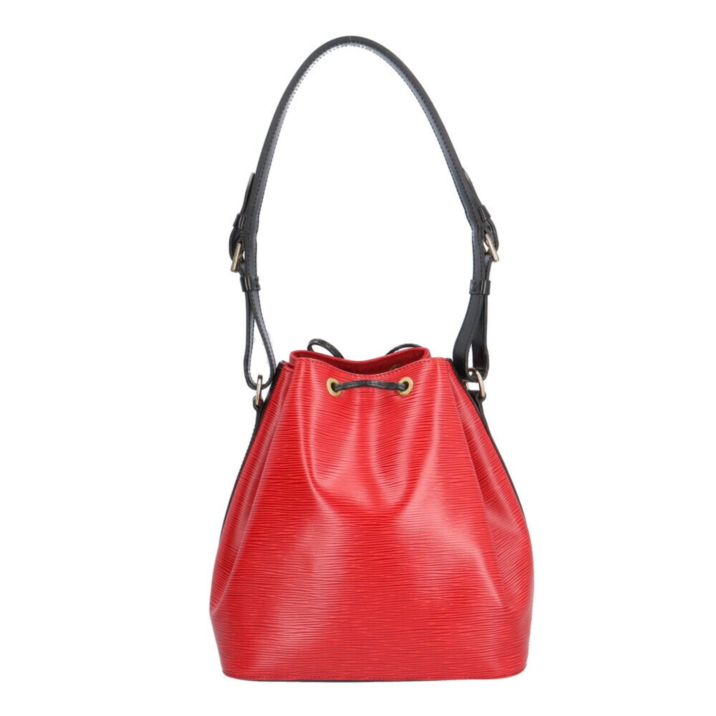 Louis Vuitton Black Red Color Epi Leather Shoulder Bag