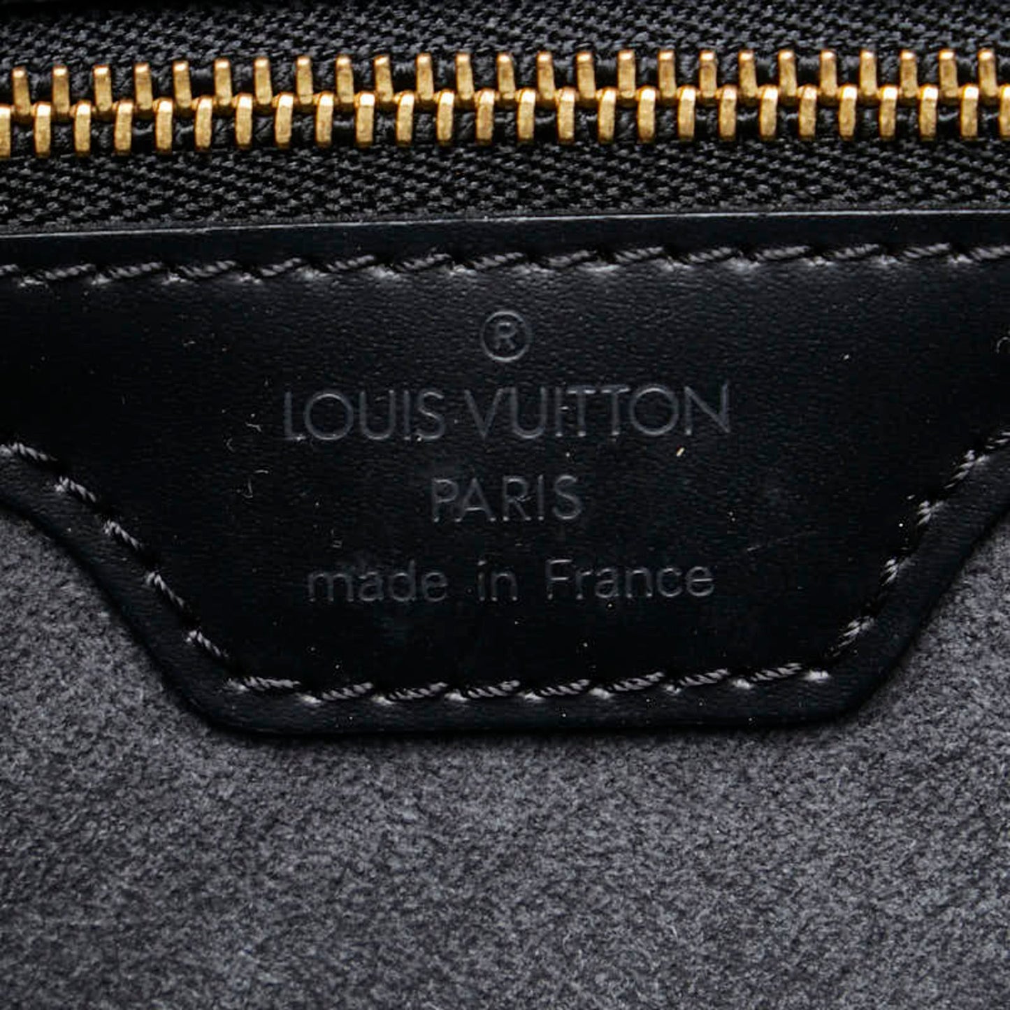 Louis Vuitton Epi Black Noir Leather Shoulder Bag Tote Bag