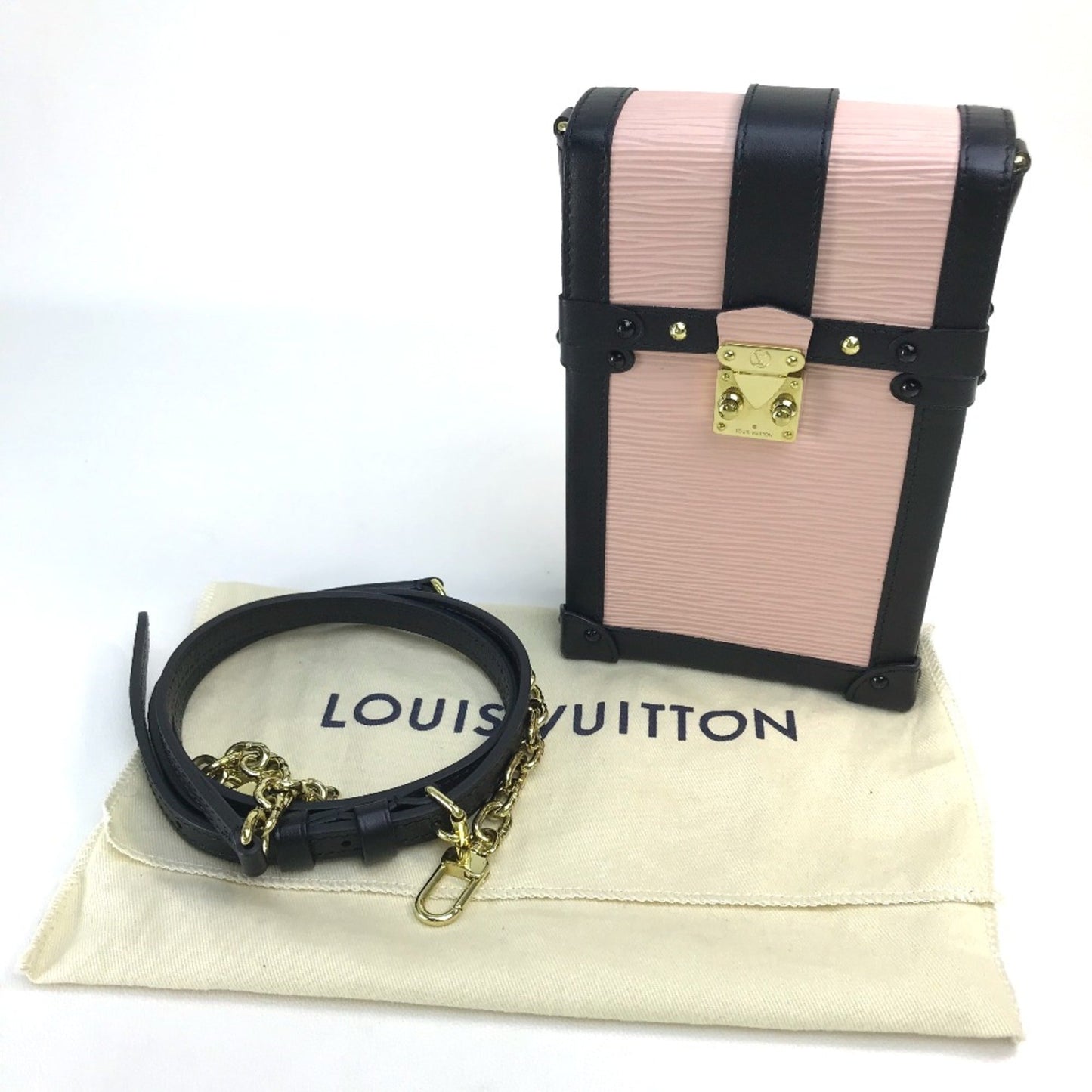 Louis Vuitton Pink Leather Shoulder Bag