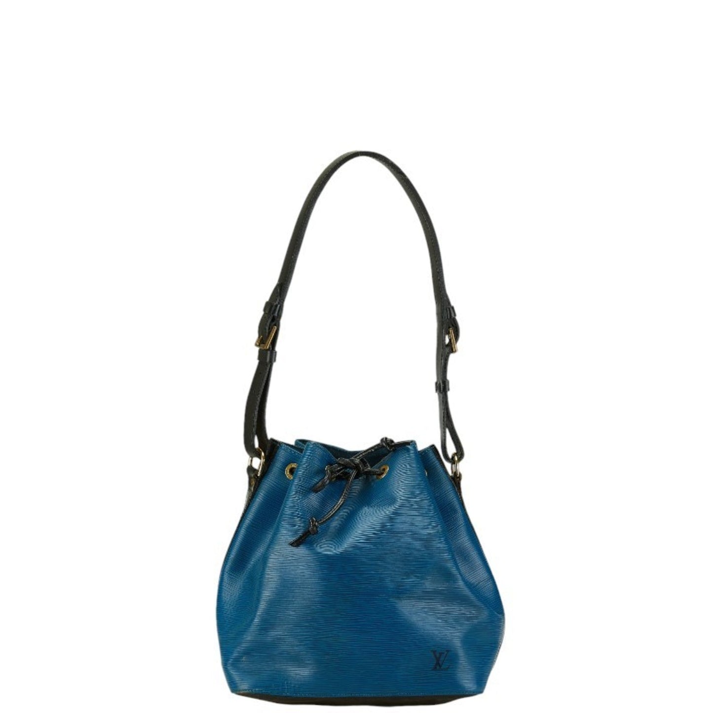 Louis Vuitton Epi Noir Toledo Blue Epi Leather Shoulder Bag ()