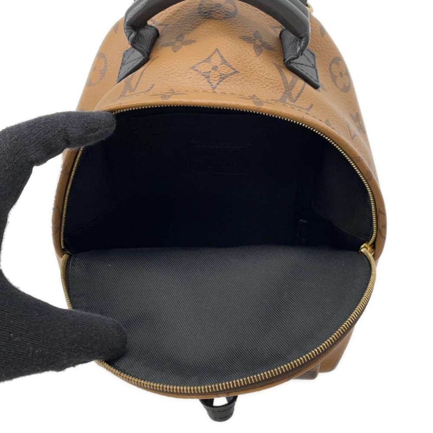 Louis Vuitton Noir Monogram Reverse Monogram Backpack