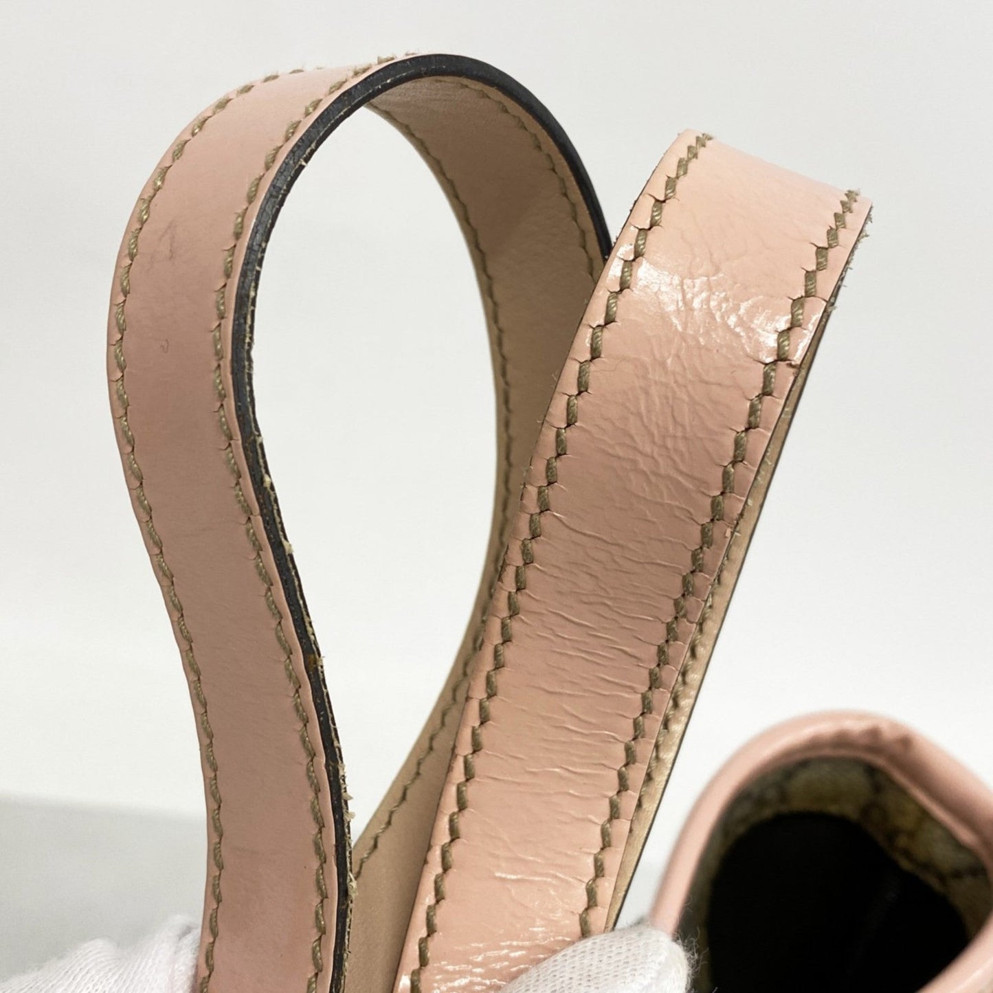 Gucci Brown Pink Pvc Tote Bag