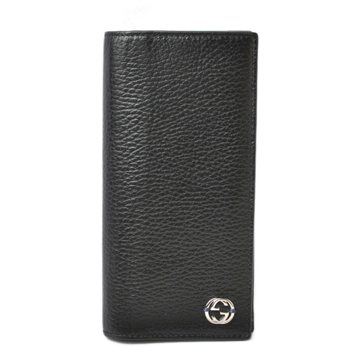 Gucci Black Blue Leather Coin Purse/Coin Case