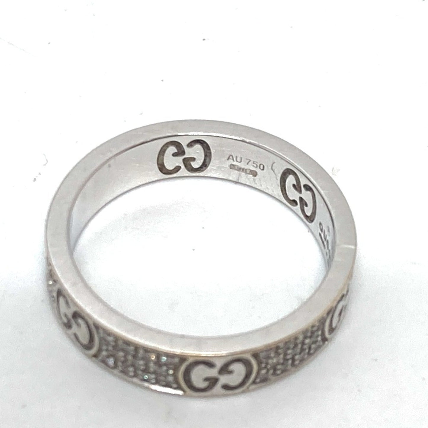Gucci Silver White Gold (18K) Band Ring