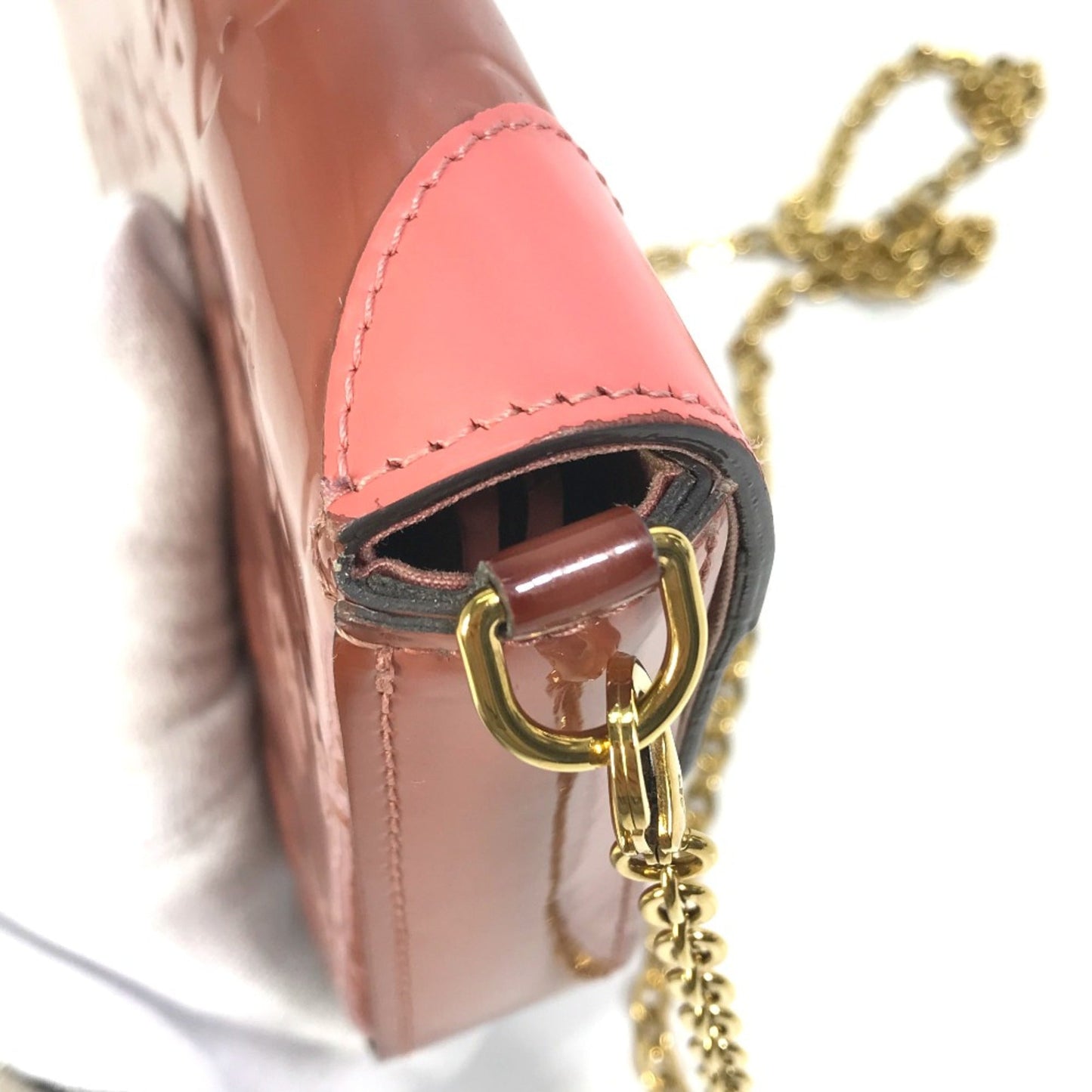 Louis Vuitton Pink Leather Shoulder Bag