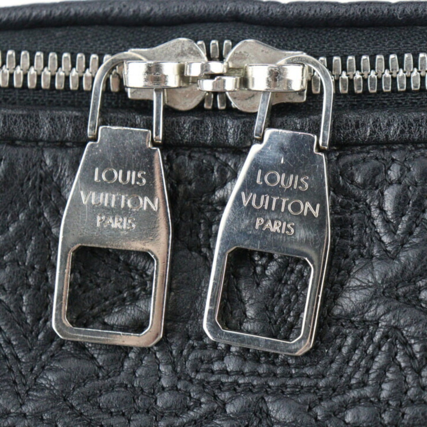 Louis Vuitton Black Monogram Handbag Shoulder Bag Tote Bag