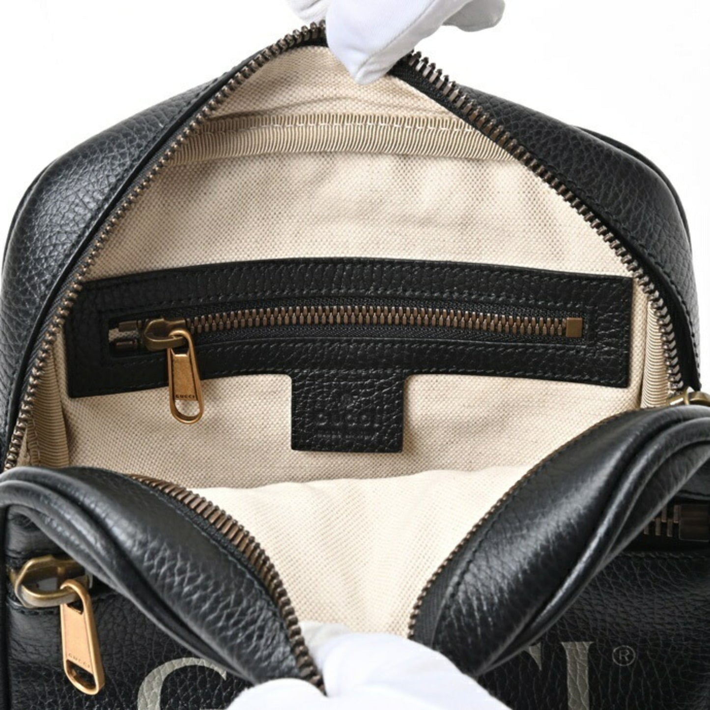 Gucci Black Leather Shoulder Bag