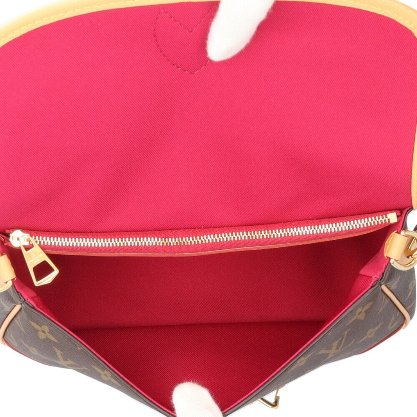 Louis Vuitton Brown Fuchsia Monogram Monogram Shoulder Bag