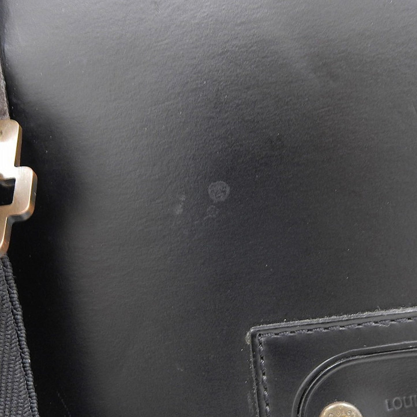 Louis Vuitton Black Leather Shoulder Bag