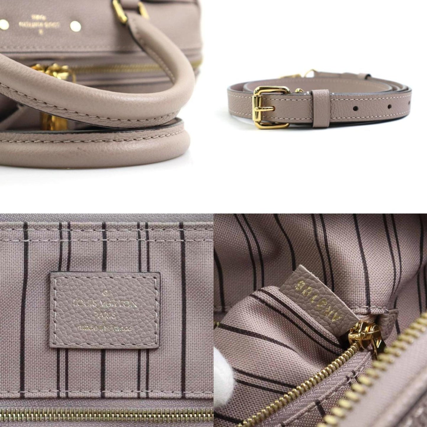 Louis Vuitton Monogram Empreinte Gray Purple Monogram Empreinte Handbag Shoulder Bag