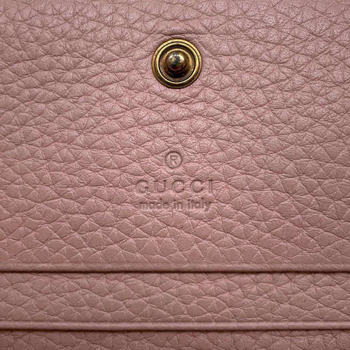 Gucci Pink Leather Wallet (Bi-Fold)