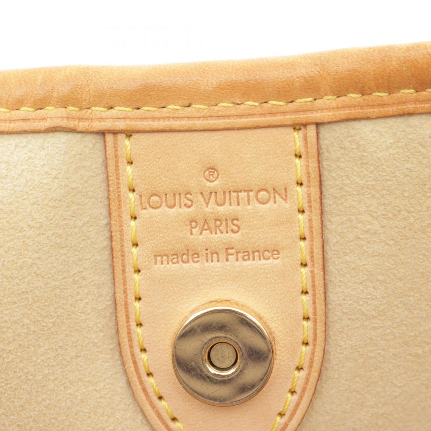 Louis Vuitton Brown Coated Canvas Leather Shoulder Bag
