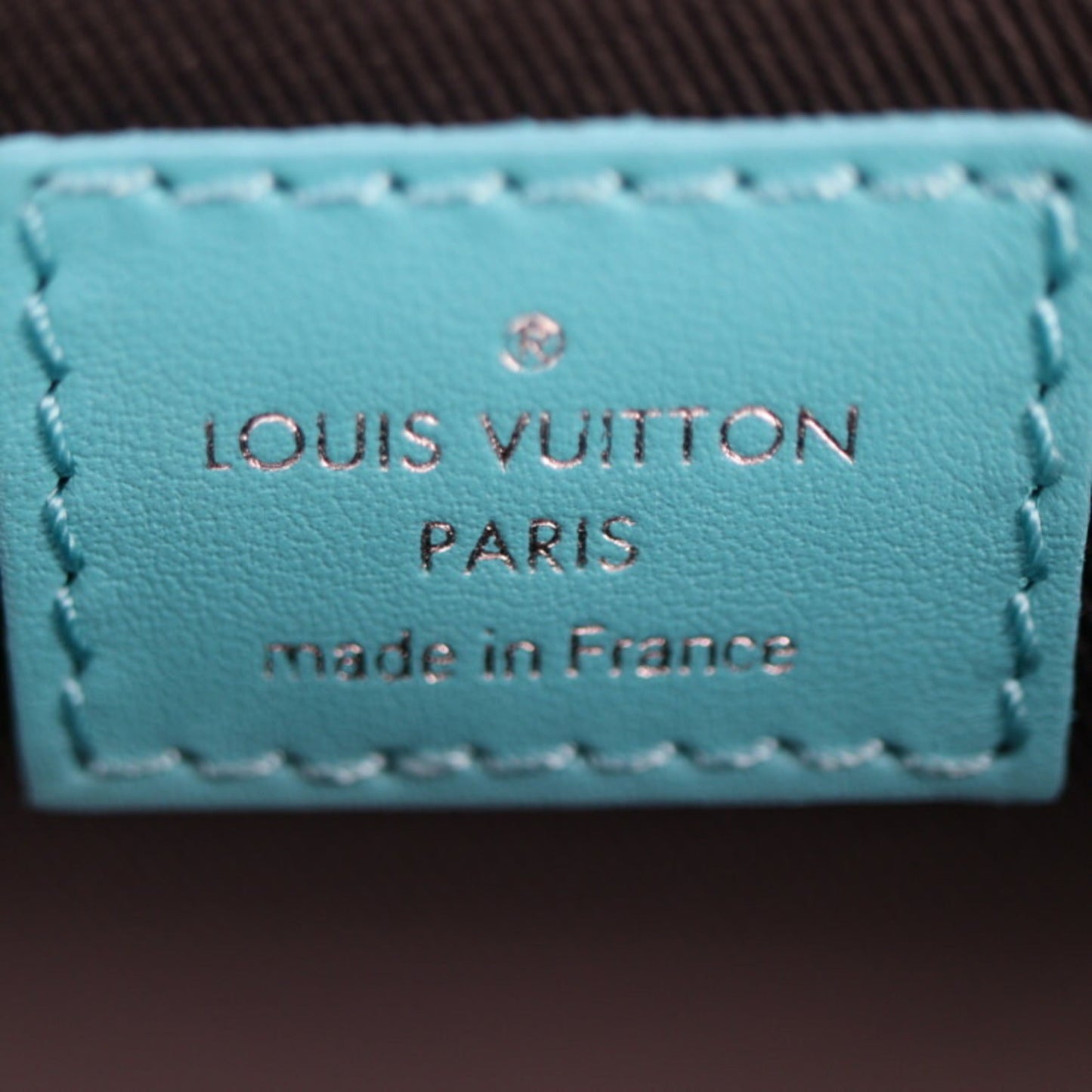 Louis Vuitton Black Blue Gray Pvc Leather Handbag Pochette Shoulder Bag