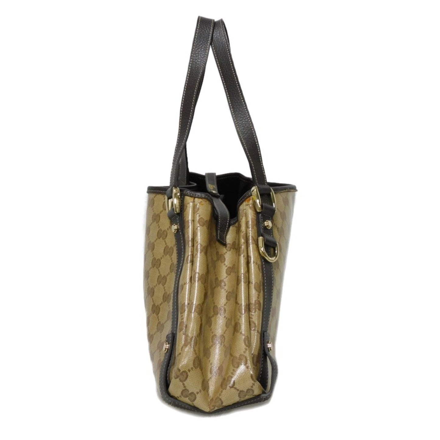 Gucci Beige Canvas Shoulder Bag Tote Bag