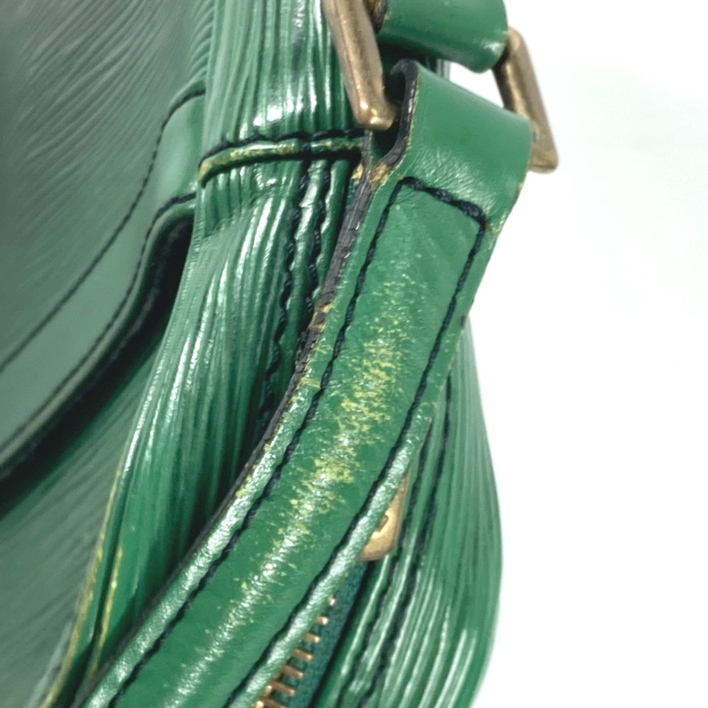 Louis Vuitton Green Leather Shoulder Bag