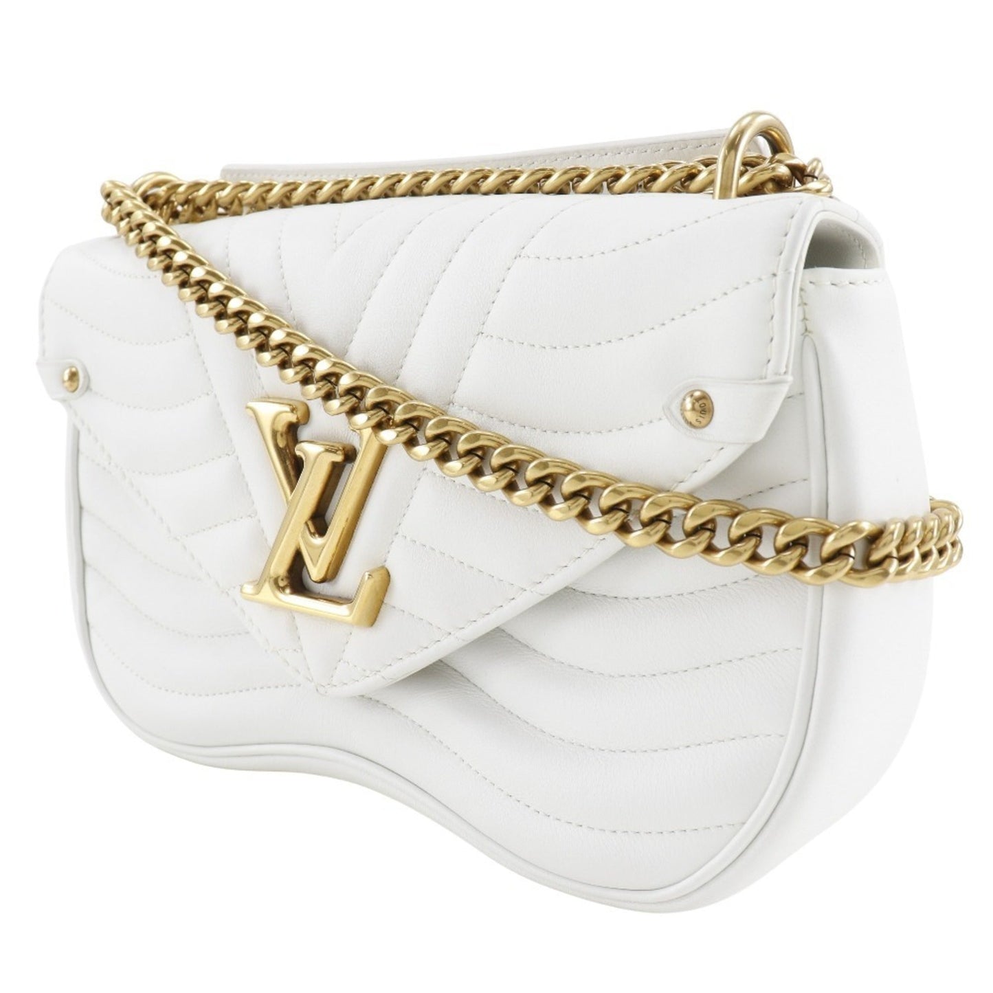 Louis Vuitton White Leather Shoulder Bag