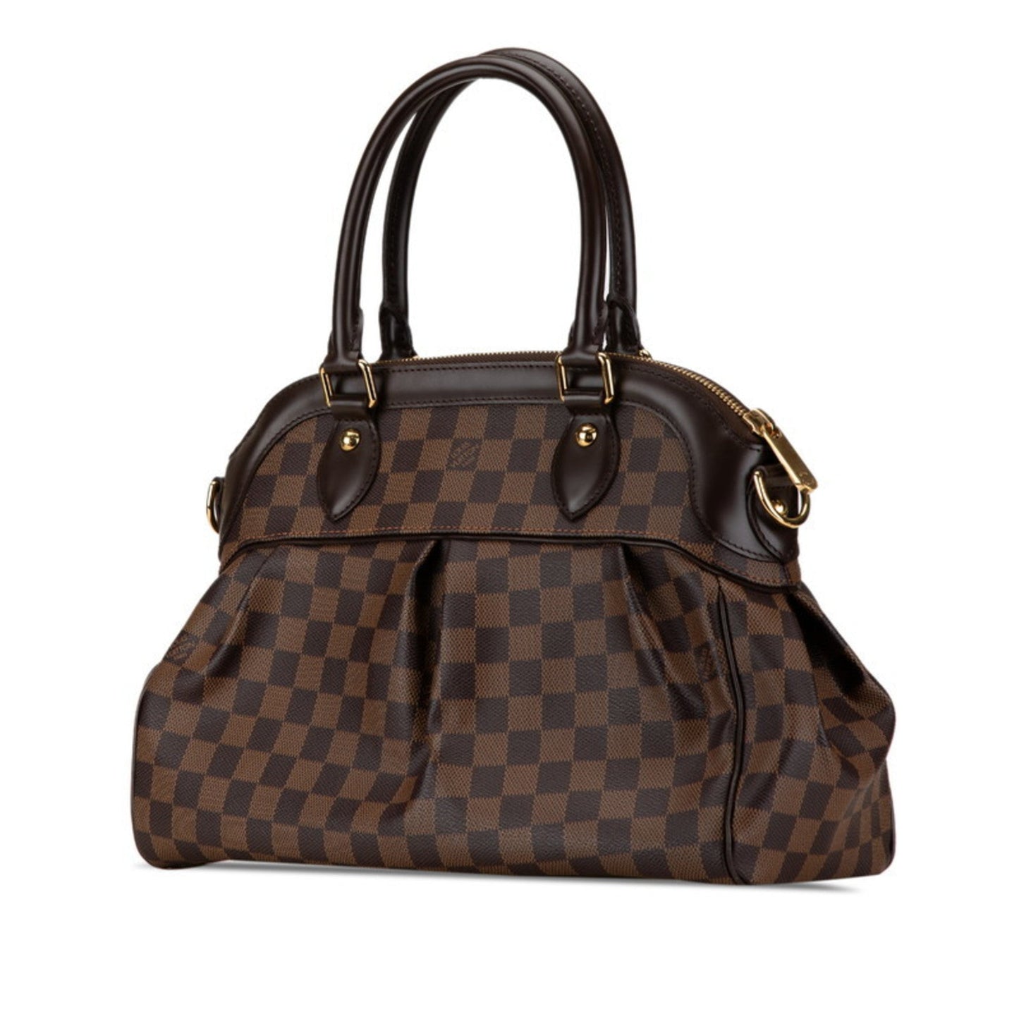 Louis Vuitton Damier Brown Pvc Leather Handbag Shoulder Bag