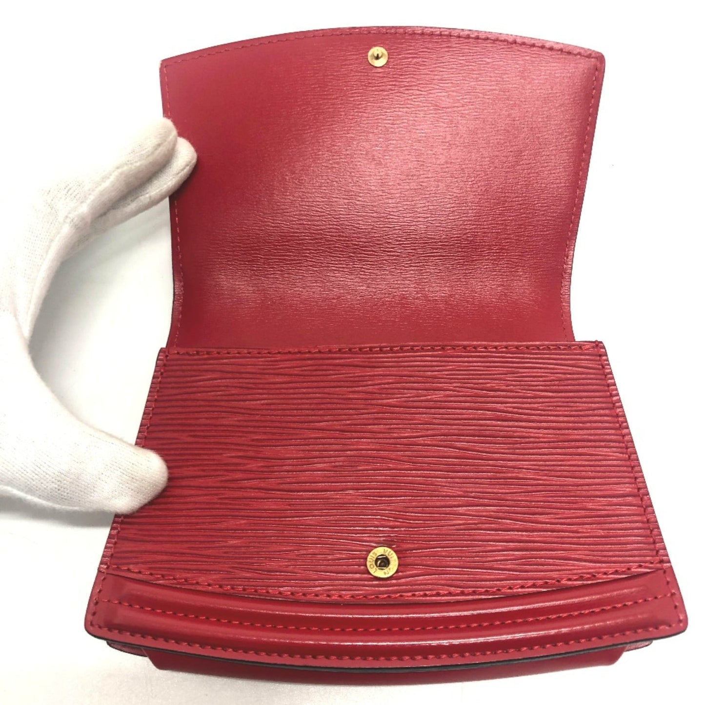 Louis Vuitton Red Leather Shoulder Bag