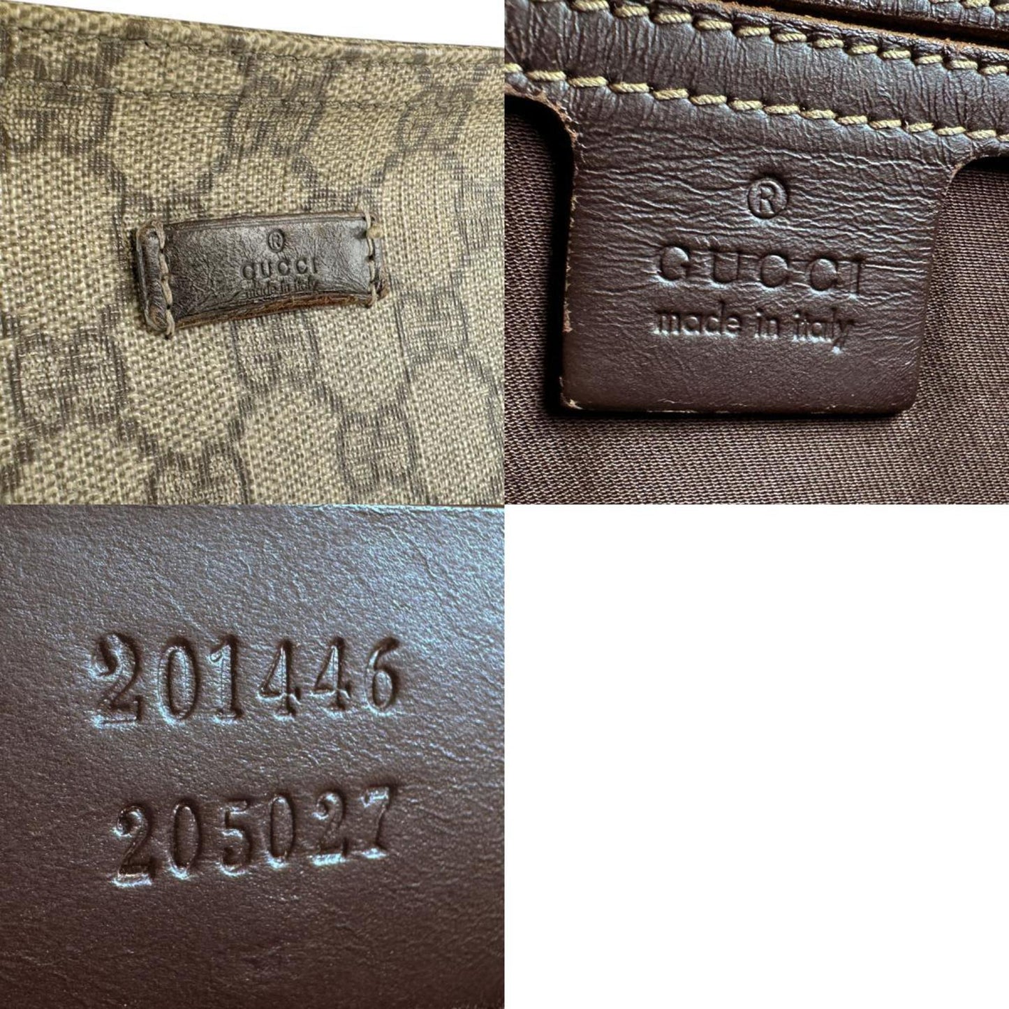 Gucci Beige Brown Gg Supreme Shoulder Bag