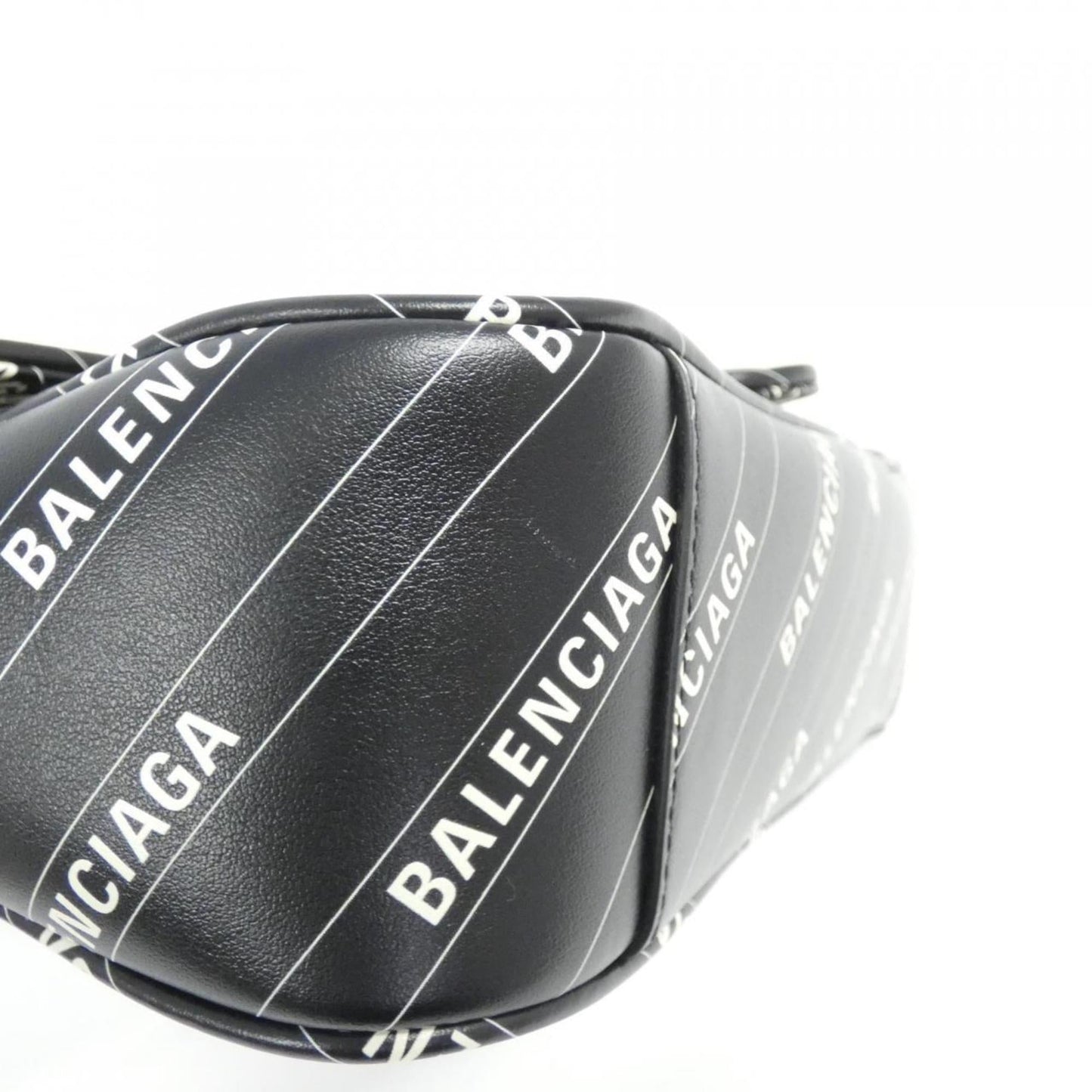 Gucci Black White Leather Shoulder Bag
