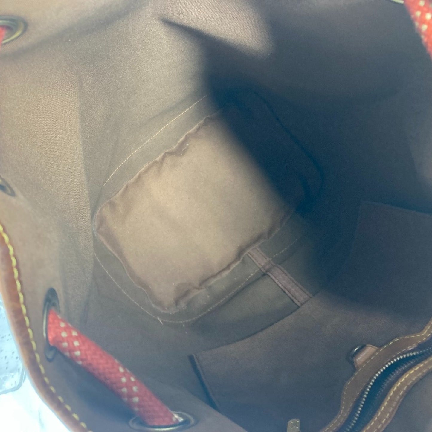 Louis Vuitton Brown Pvc Leather Shoulder Bag