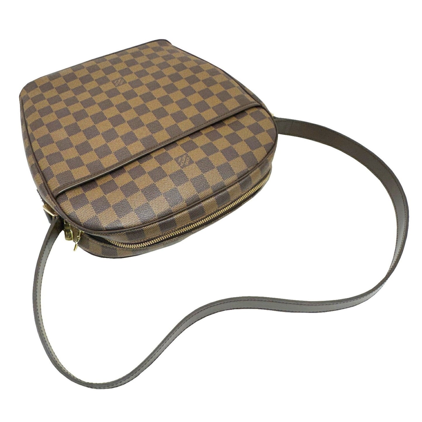 Louis Vuitton Brown Pvc Leather Shoulder Bag