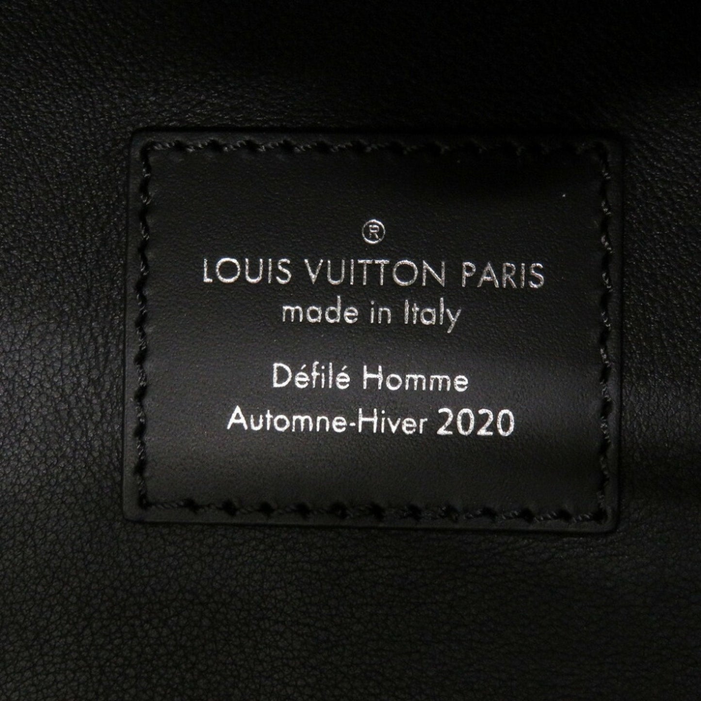 Louis Vuitton Black Brown Gray Leather Backpack