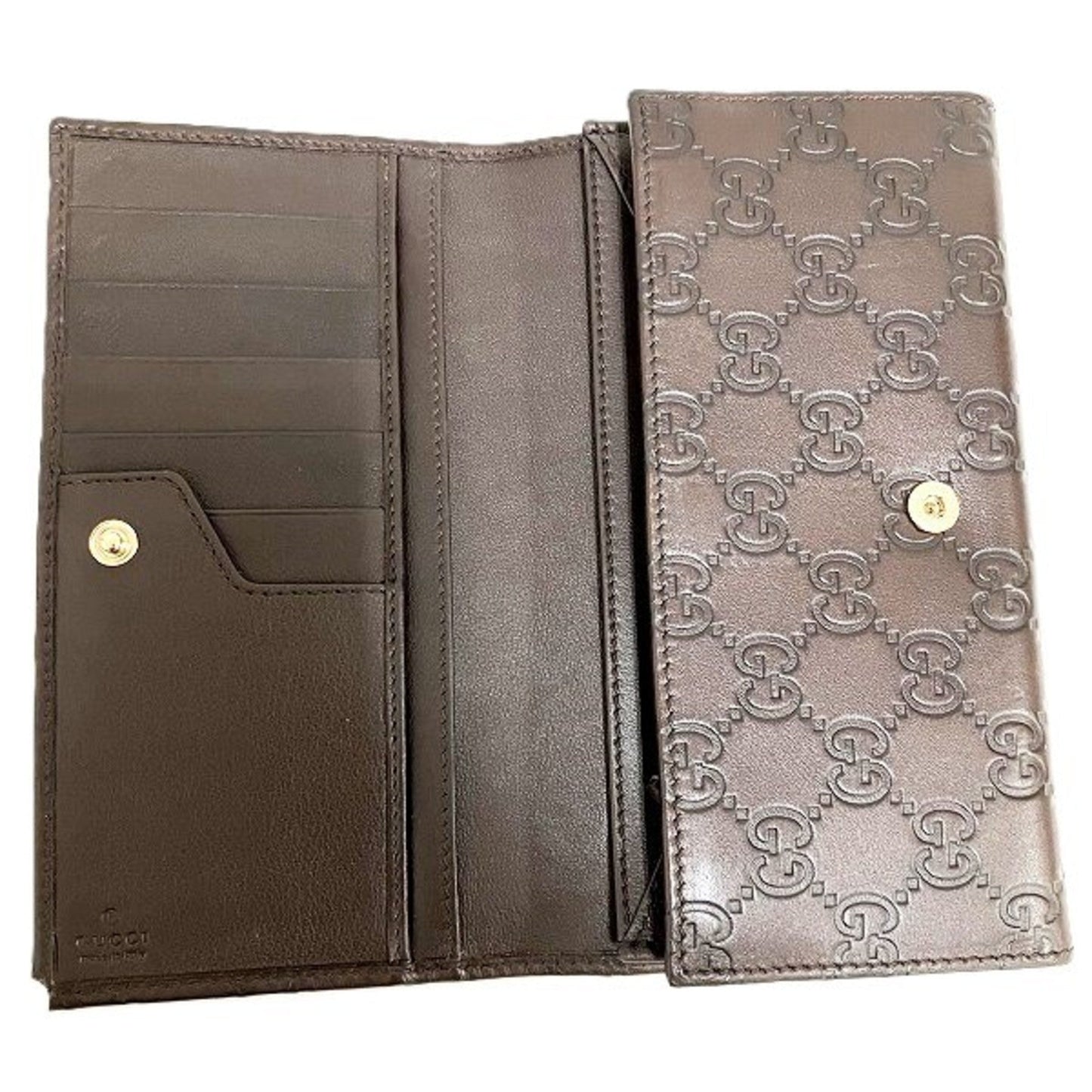 Gucci Dark Brown Leather Coin Purse/Coin Case