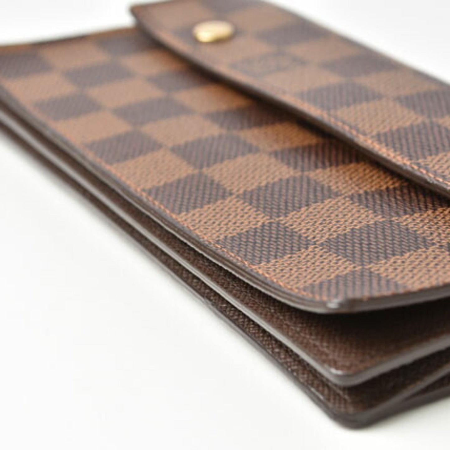Louis Vuitton Damier Damier Canvas Damier Canvas Chain/Shoulder Wallet