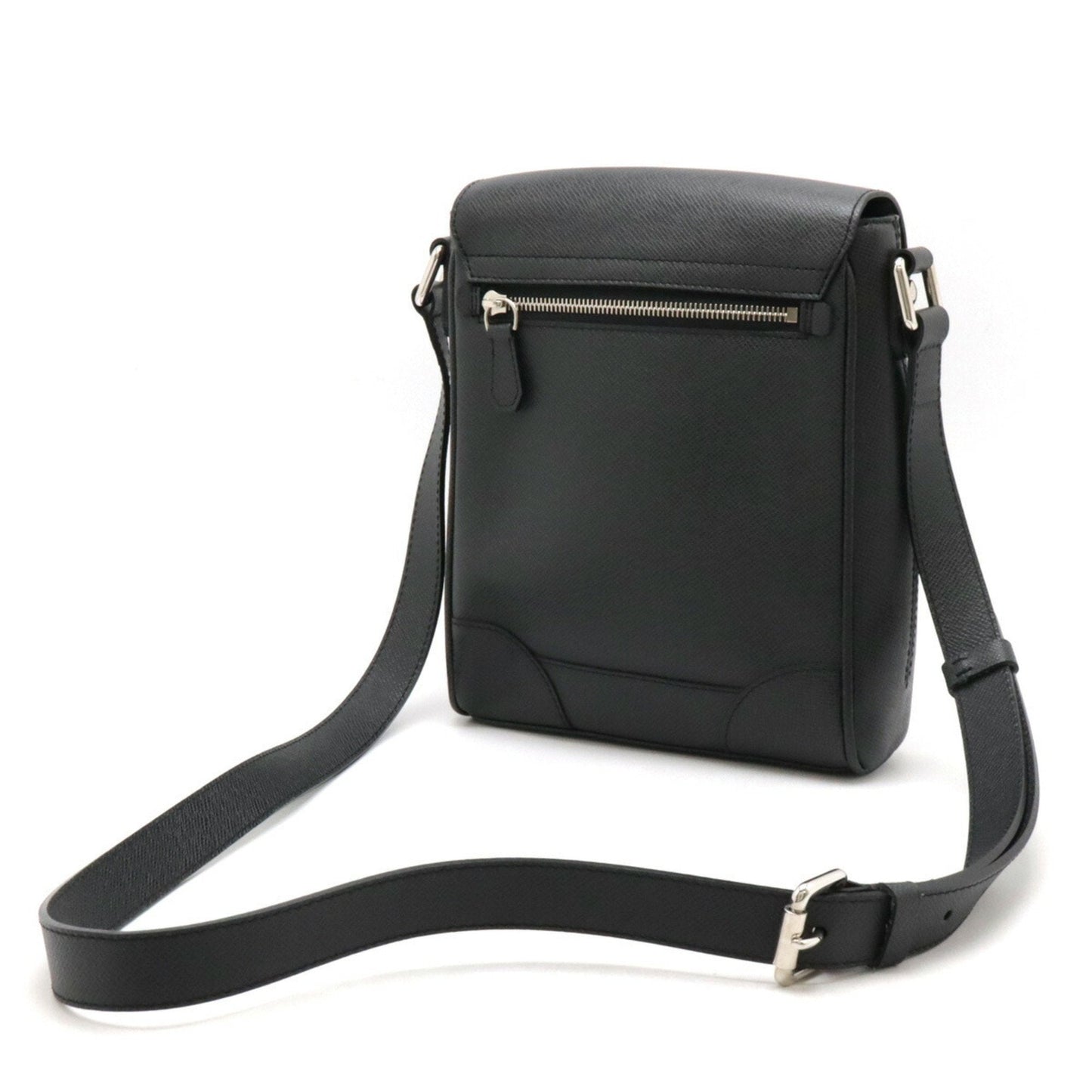 Louis Vuitton Ardoise Black Taiga Leather Shoulder Bag