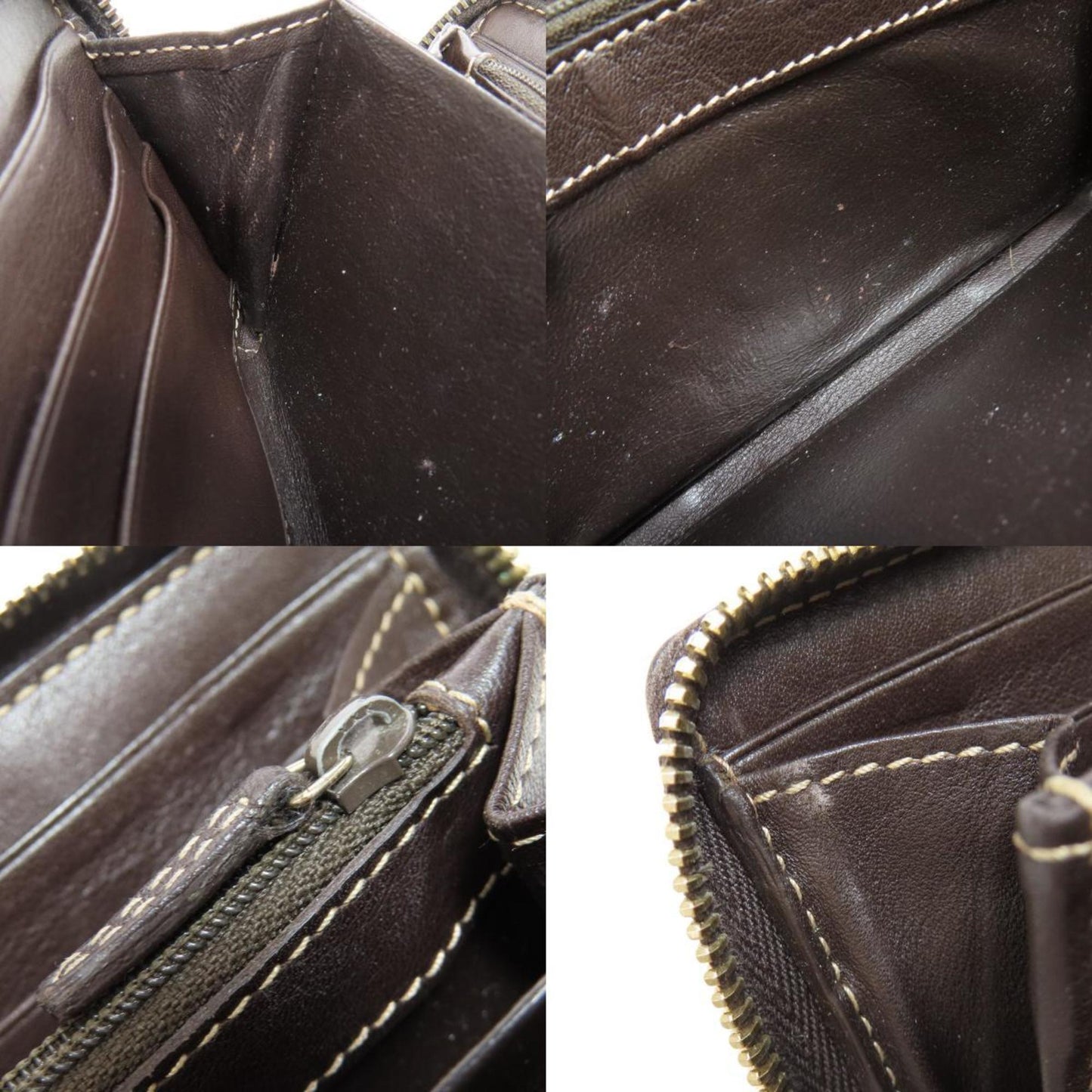 Gucci Brown Canvas Long Wallet (Bi-Fold)
