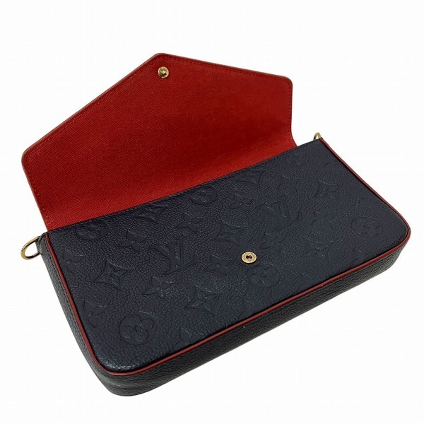 Louis Vuitton Monogram Empreinte Marine Rouge Navy Leather Shoulder Bag