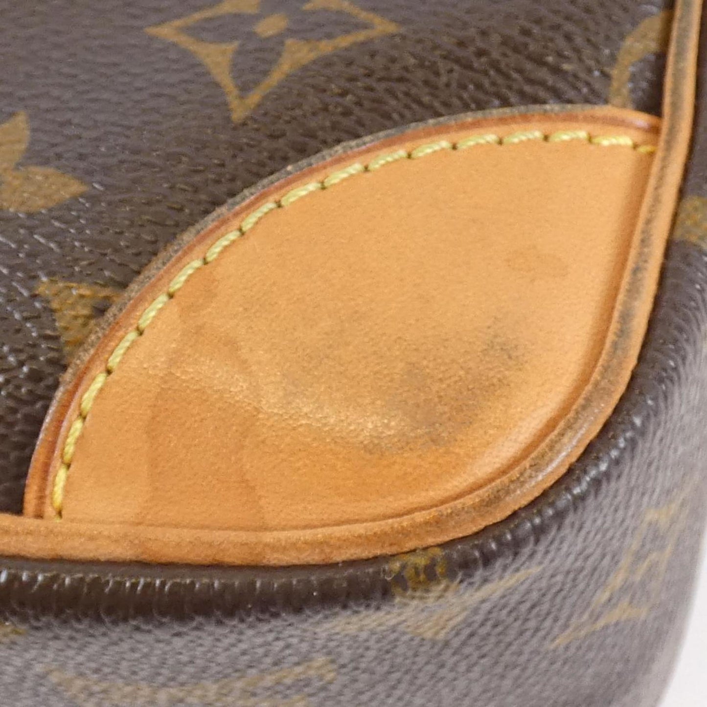 Louis Vuitton Brown Marron Coated Canvas Shoulder Bag