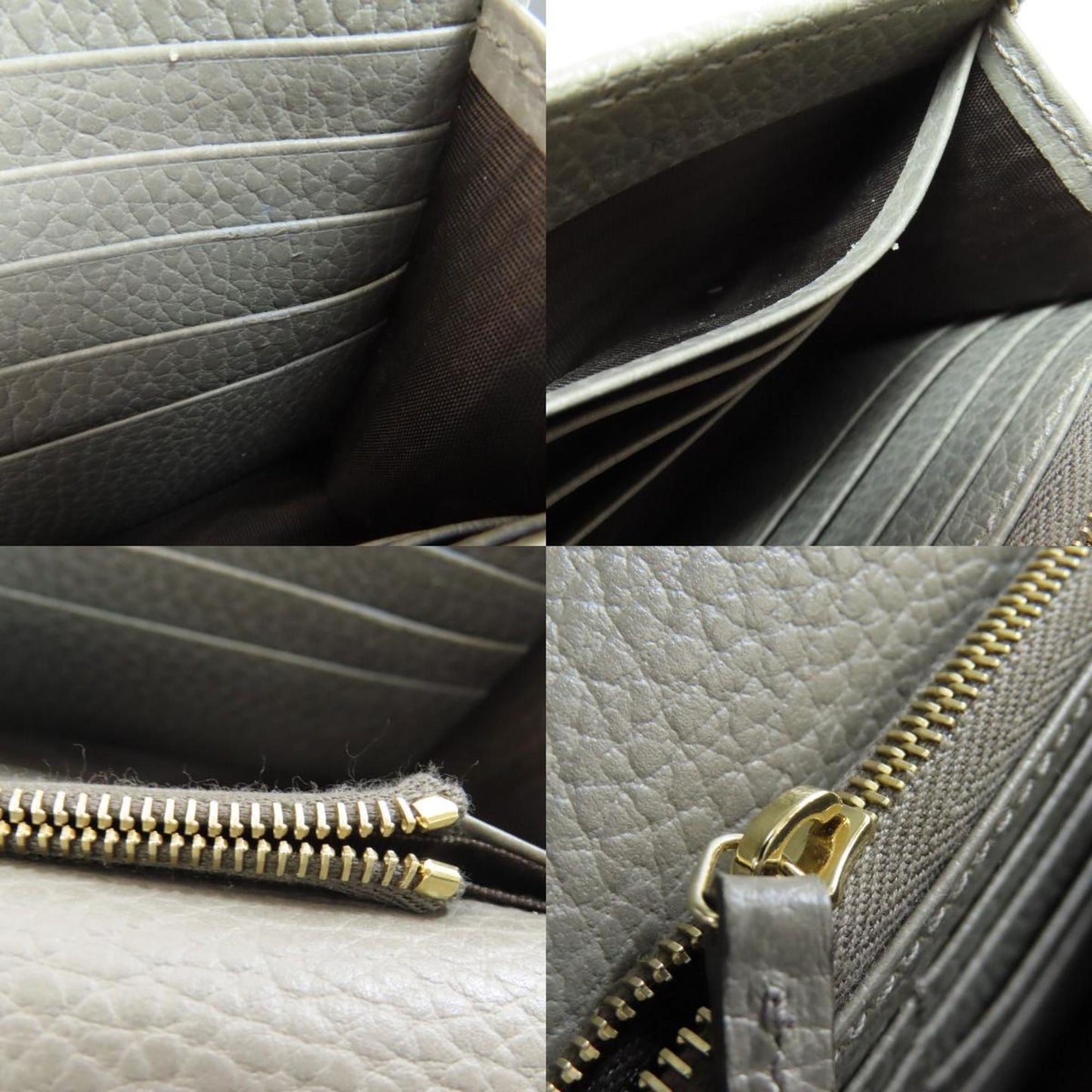 Gucci Gray Leather Chain/Shoulder Wallet