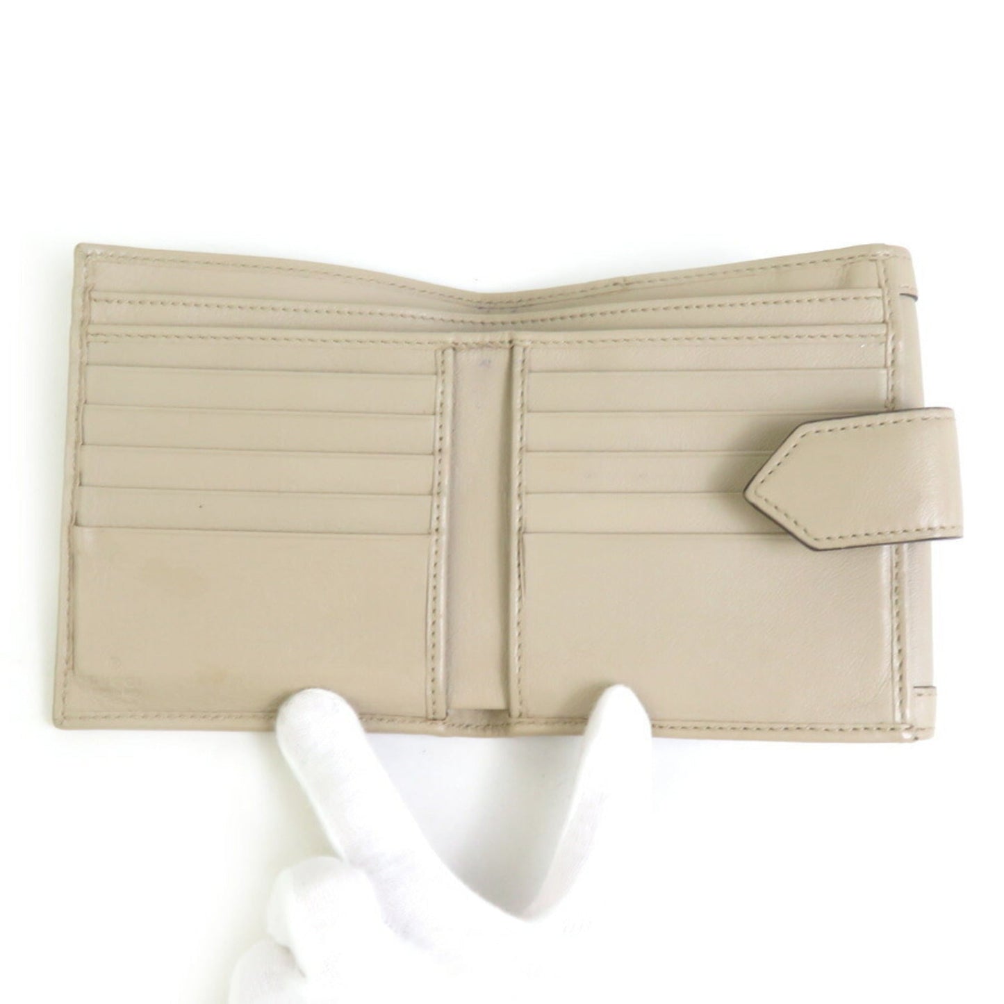 Gucci Grayish Leather Wallet (Bi-Fold)